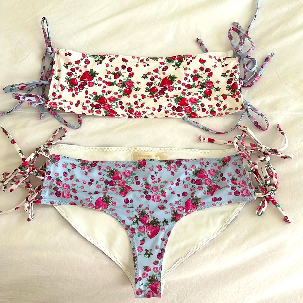 NWT LoveShackFancy Rigley Bikini Set